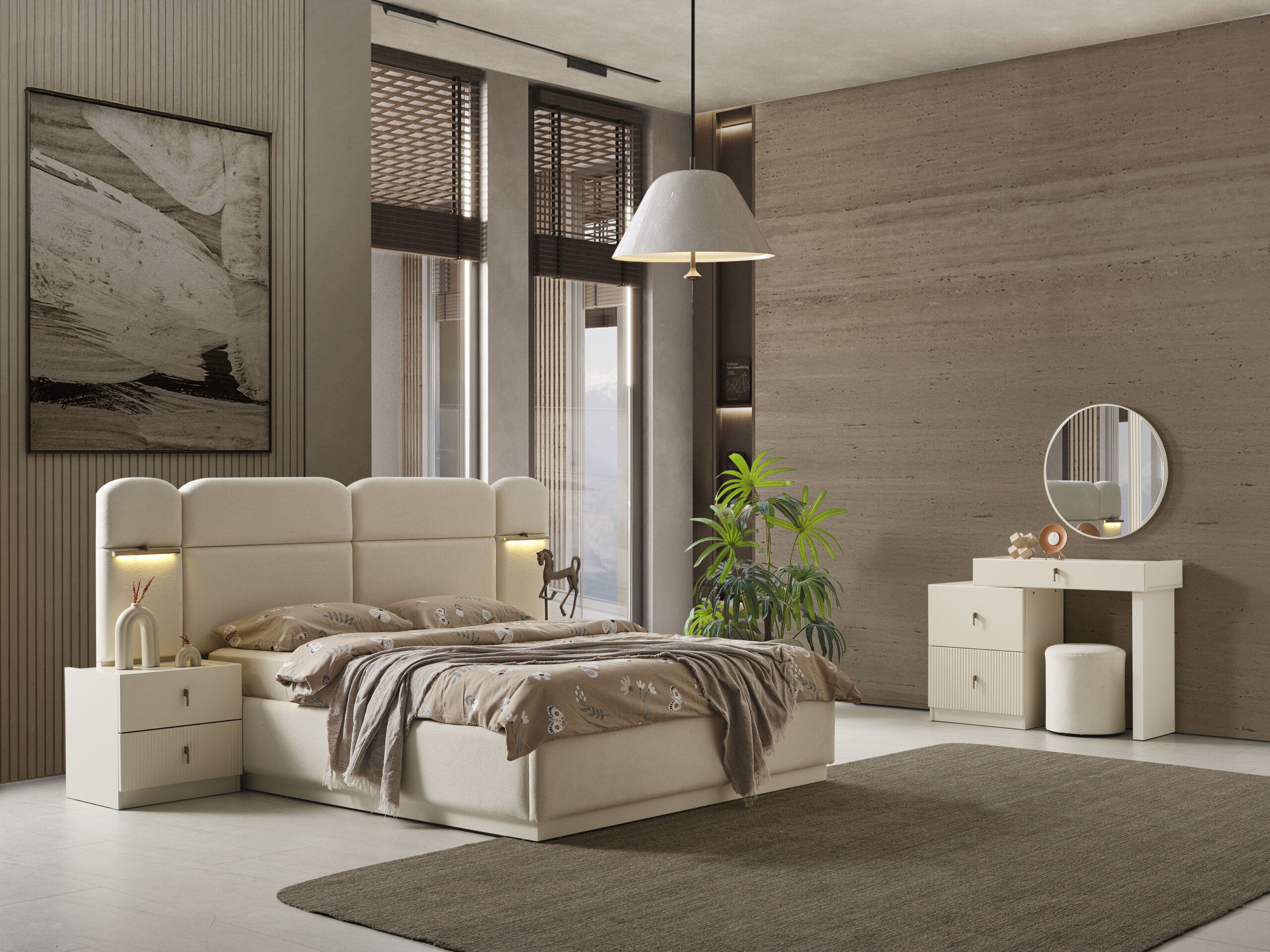 Roza Yatak Odası (3)